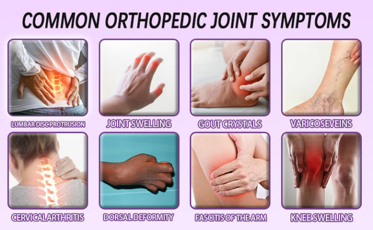 Common orthopedic joint symptoms